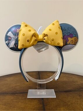 NEW DISNEY EPCOT FRANCE REMYS RATATOUILLE ADVENTURE EARS HEADBAND BIG CHEESE BOW